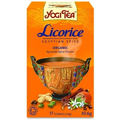 Image of (2 Pack) Yogi Tea Licorice Egyptian Spice 17 Bag 2 PACK BUNDLE