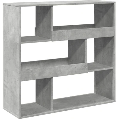 Image of vidaXL Book Cabinet/Room Divider Concrete Grey 100x33x94.5 cm