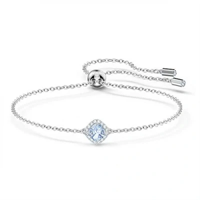 Image of Swarovski Women&#039;s Angelic Bracelet, Brilliant White and Blue Crystals with Rhodium Plating, from the Collection