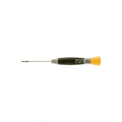Image of Bahco 700 3 50 Precision Slotted Screwdriver, Multi Colour, 0.50 x 137 mm