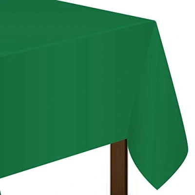 Image of Amscan 77015 03 Tablecover Plas Rect:Fsv Green