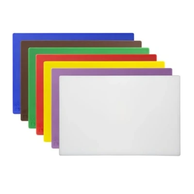 Image of Hygiplas Low Density Anti Bacterial Chopping Board Set 450x300x10mm (Set 7)