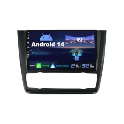 Image of SXAUTO Android 12 IPS Car Stereo For BMW 1 Series E81 E82 E87 E88 (2004 2012) 2G+32G Wireless CarPlay/Android Auto Rear Camera Free 9 Inch 2 Din DAB Steering Wheel 4G WiFi Fast boot BT DSP