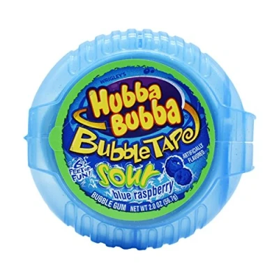 Image of Wrigley&#039;s Hubba Bubba Bubble Tape Sour Blue Raspberry