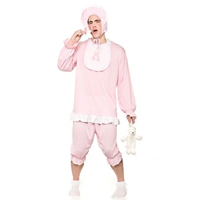 Image of Wicked Costumes Adult Unisex Cute Baby Girl Fancy Dress (Men: One Size) Pink