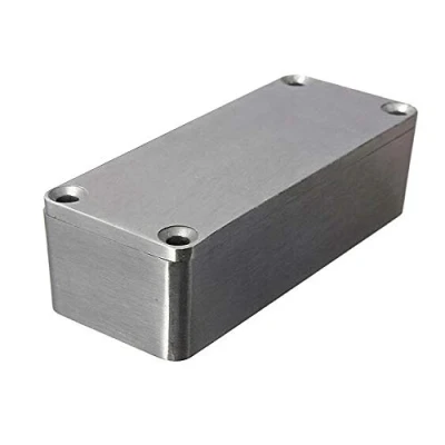 Image of ExcInter 1590A (92x38x31mm) Silver Aluminium Enclosure Electronic Diecast Stomp Project Box Waterproof for External Power/Outdoor