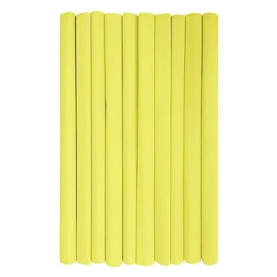Image of Interdruk Crepe Paper Rolls for Kids, DIY and Decorations Pack of 10 Reels (50cm x 200cm, 28g/m2) 03 Lemon