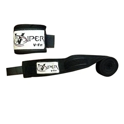 Image of viper Hand Wraps Bandages, Boxing Gloves MMA UFC, Gray Camo BLACK