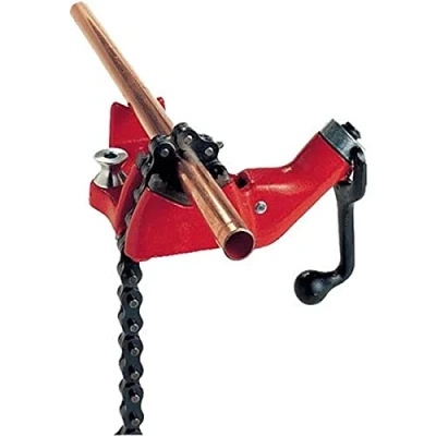Image of RIDGID 40210 Model BC610 Top Screw Bench Chain Vice, 1/4 inch to 6 Vice,Red