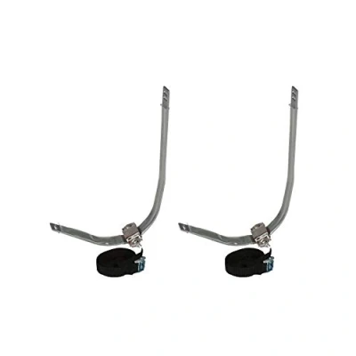 Image of PAIR of Roof Rack J Bars Kayak Transport Including Straps, Brackets and Nuts