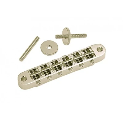 Image of Gotoh Nashville Tune O Matic Bridge Small Posts Nickel