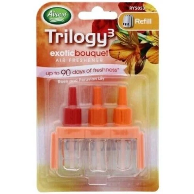 Image of 3VOLUTION PLUG IN AIR FRESHENER REFILLS TRILOGY3 AMBI PUR COMPATIBILITY 20ml (Exotic Bouqets)