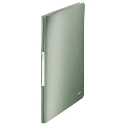 Image of Leitz A4 Display Book, 20 Pockets, 40 Sheet Capacity, Transparent Celadon Green, Style Range, 39580053