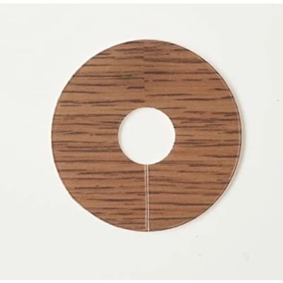 Image of O&#039; SO EEZY 4 x Laser Cut (FC25 Antique Chestnut) Pipe Surrounds/Covers for Laminate Flooring (Can be Used Natural Floor Covers