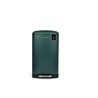 Image of Les Collectors Pedal kitchen bin Stainless steel n863, Capacity 40 L, Removable inner bin, Elegant design, Matt finish, Quiet lid closure, Duck Green