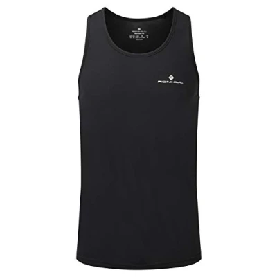 Image of RONHILL Men&#039;s Core Vest, Black/Bright White, S