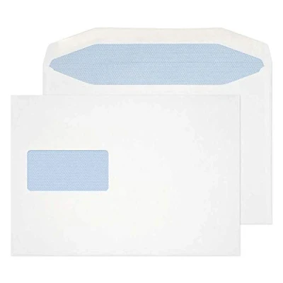 Image of Purely Everyday Mailer Gummed High Window White 178X254 90GSM Box of 500