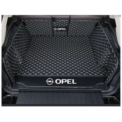 Image of MNBHJGR Car Full Coverage Boot Liner for Opel Astra L Sports Tourer 2022 2024, Auto Waterproof Anti Scratch Slip Trunk Pad Cargo Protector Liners,C Black Beige