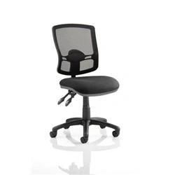 Image of Eclipse Plus II Lever Task Operator Chair Mesh Back Deluxe Black Seat