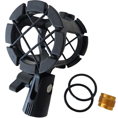 Image of Keepdrum PCMH1 Elastic Mount Microphone Shock Shockmount for Standard Pipe Shotgun Microphones