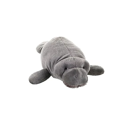 Image of Wild Republic Manatee Plush Soft Toy, Cuddlekins Cuddly Toys, Gifts for Kids 30 cm,Grey