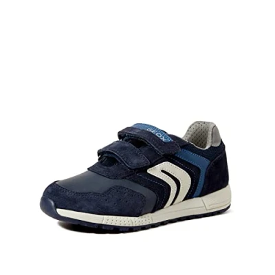 Image of Geox Boys J Alben Boy Sneakers, Navy Dk Avio, 2.5 UK Child
