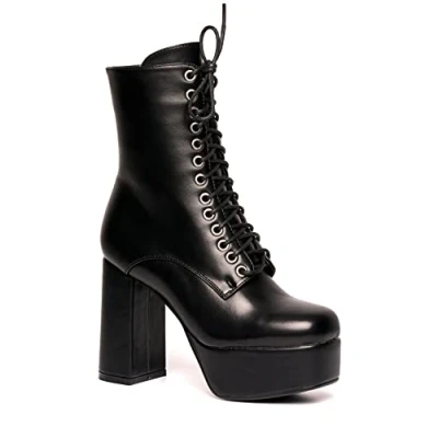 Image of LAMODA Women&#039;s Own It Ankle Boot, Black Pu, 5 UK