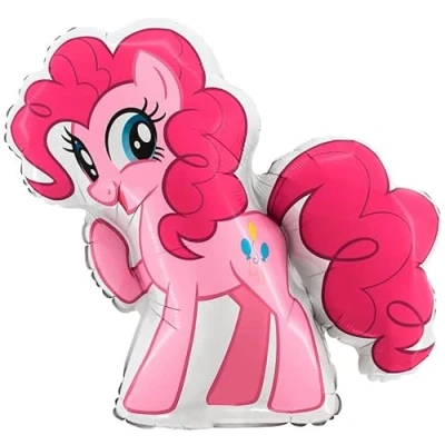 Image of Toyland® 66cm (26&quot;) Pinkie Pie Shaped Foil Balloon My Little Pony Children&#039;s Party Decorations