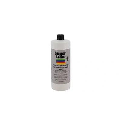 Image of Super Lube 52030 Synthetic Oil without PTFE, Low Viscosity Lightweight, 1 quart Bottle, Translucent