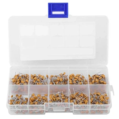 Image of 500pcs Capacitors Assortment 10 Values 50V 1NF(102) 68NF(683) Monolithic Ceramic Capacitor Assorted Kit