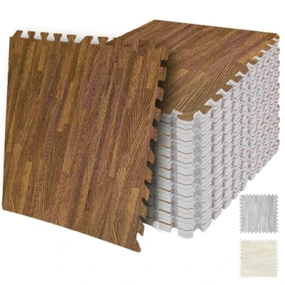 Image of SG Traders Eva Foam Mats Interlocking Gym Flooring Puzzle Exercise Non Slip Rubber Cushion Floor Tiles Workout (30x30cm)
