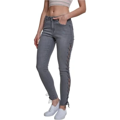 Image of Urban Classics Jeans Skinny Fit, Women&#039;s, Size: 26, Grey