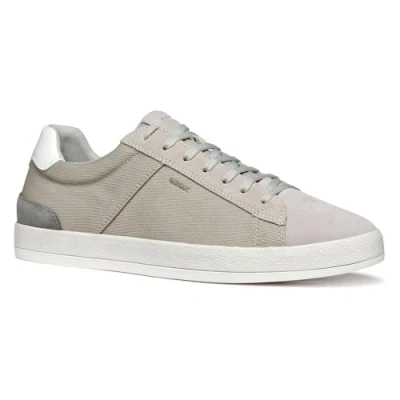 Image of Geox Serifos Trainers, Men&#039;s, Size: 10.5, Light grey Leather and textile