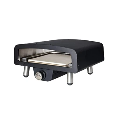 Image of Gas Fired Pizza Oven Outdoor Portable For Authentic Stone Baked Pizzas Great Addition Any Kitchen