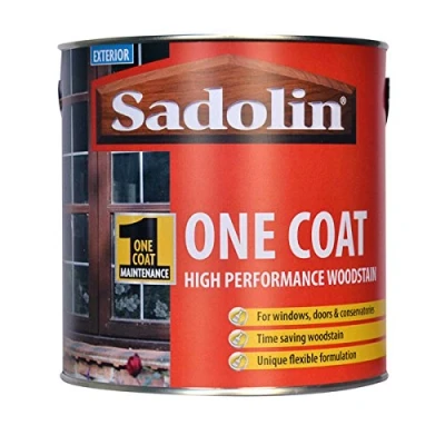 Image of Sadolin One Coat High Performance Woodstain Teak 2.5 L