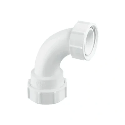Image of McAlpine 1 1/4� 90 Degree Multifit Bend x BSP Coupling Nut S5M