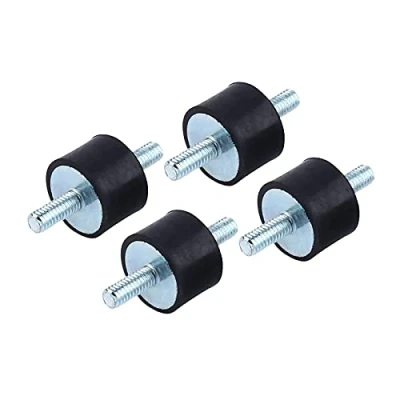 Image of Rubber Anti Vibration Mount, 4Pcs M4 15 * 10 Mounts Shock Damper for Air Compressors, Diesel Engines, Gasoline Water Pumps