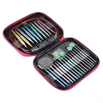 Image of Samfox Knitpro Circular Knitting Needles Needle Set Interchangeable Aluminum Sets