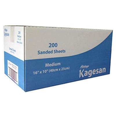Image of KAGESAN BLUE MEDIUM BULK VALUE BOX 200 BIRD CAGE SAND SHEET PAPER 40cmX25cm