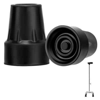 Image of Cane Tips 19 mm Non Slip Rubber Replacement Tip Heavy Duty Ferrules for Crutches Walking Sticks Hiking Stick 2 Pcs