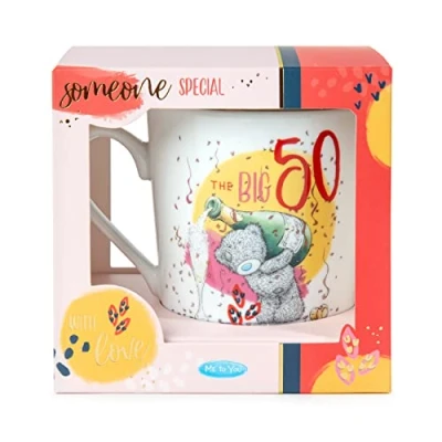 Image of Me To You Bear 50th Birthday Boxed Mug Ceramic, White