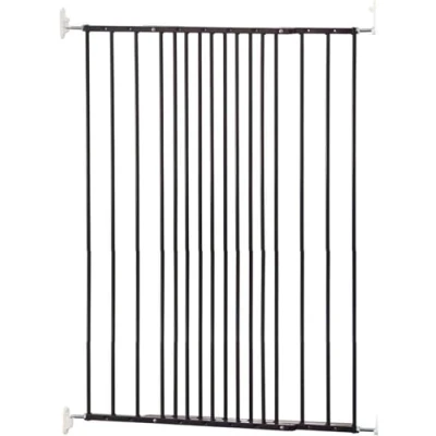Image of Bettacare Extra Tall Screw Fitted Pet Safety Gate, 62.5cm 106.8cm, Black, 103.5cm in Height, Dog Stair Barrier for Puppy