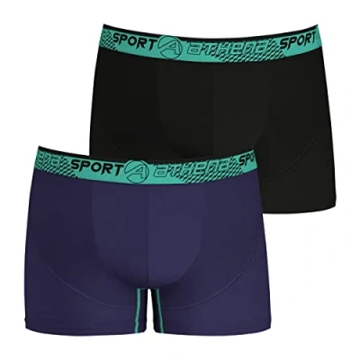Image of Athena Men&#039;s Running LN22 Underwear, Noir/Marine, M