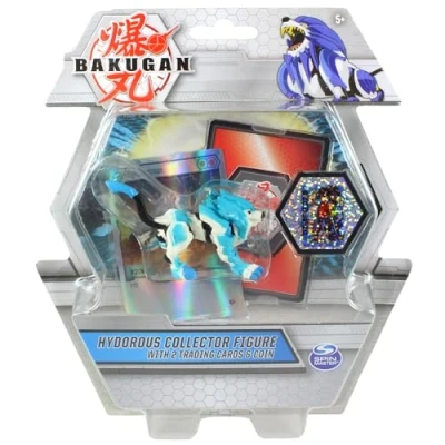Image of BAKUGAN Collector Figures With 2 Trading Cards &amp; Collectors Coin Hydorous Blue