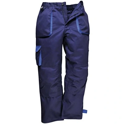 Image of Mens Portwest Texo Contrast Trouser Navy
