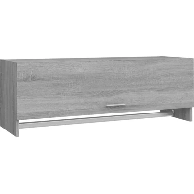 Image of vidaXL Wardrobe Grey Sonoma 100x32.5x35 cm Engineered Wood