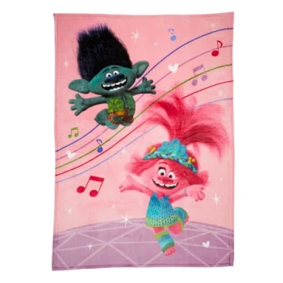 Image of Franco DreamWorks Trolls 3 Band Together Movie Kids Bedding Super Soft Plush Throw Blanket, 62 in x 90 in, (Officially Licensed Product)