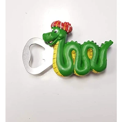 Image of Thistle Products Lochness Monster Nessie Resin Bottle Opener Magnet
