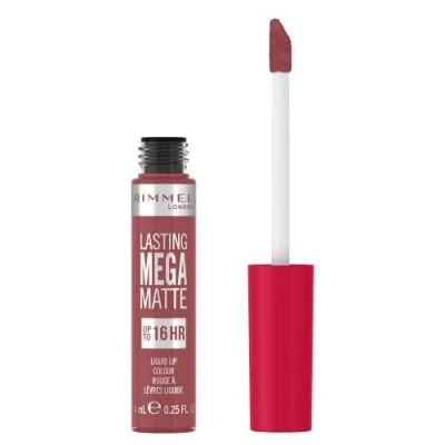 Image of Rimmel London Lasting Mega Matte Liquid Lipstick, Long Lasting, Hydrating, Vegan Formula 210 Rose &amp; Shine, 7.4ml