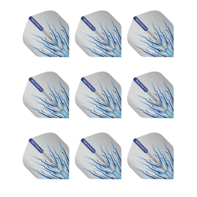 Image of RED DRAGON Peter Wright Snakebite Hardcore Mohawk Blue Dart Flights 3 Sets Per Pack (9 in Total)